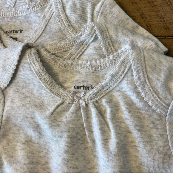 Carter’s heather gray onesie bundle of 5 - new without tags - 9 months - onesies - Picture 2 of 4